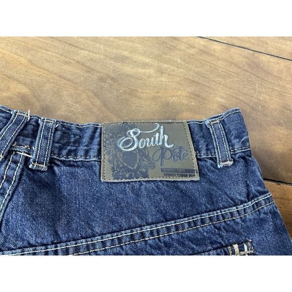 Southpole Jeans Men's 34x30 Embroidered Flap Pockets Blue Denim - Picture 7 of 10
